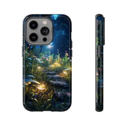 Fireflies in the Forest Tough Phone Case – Enchanting Summer Night Design for iPhone, Samsung Galaxy, and Google Pixel Devices