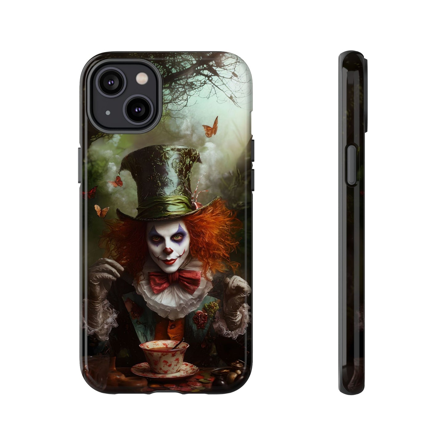 Mad Hatter Gothic Fantasy Phone Case - Dark Wonderland Design for iPhone, Samsung Galaxy, and Google Pixel Devices