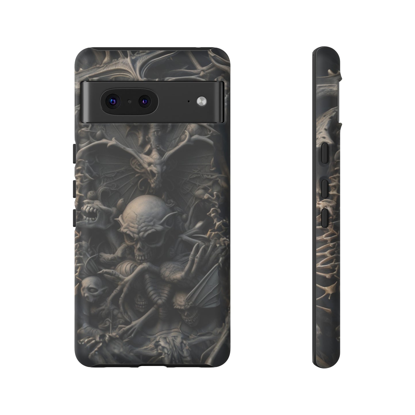 Those Who Dwell Below #1 Phone Case – Intricate Gothic Skeleton Design for iPhone, Samsung Galaxy, Google Pixel Devices