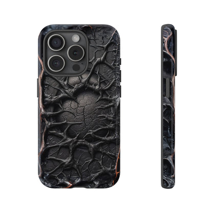 Black Veins Tough Phone Case – Lovecraftian Horror Design for iPhone, Samsung Galaxy, and Google Pixel Devices