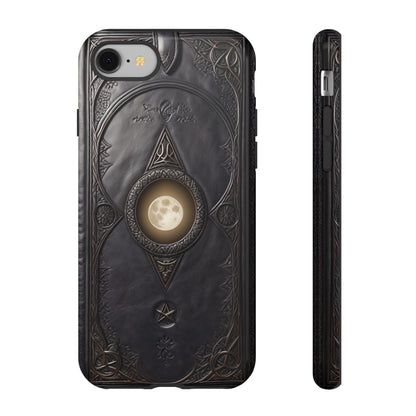 Moon Case Tough Phone Case – Fantasy Art Leather Book Design for iPhone, Samsung Galaxy, and Google Pixel Devices