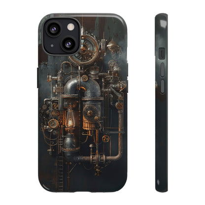 Steampunk Machine #2 Phone Case - Intricate Industrial Design for iPhone, Samsung Galaxy, Google Pixel Devices, Victorian Design Gears