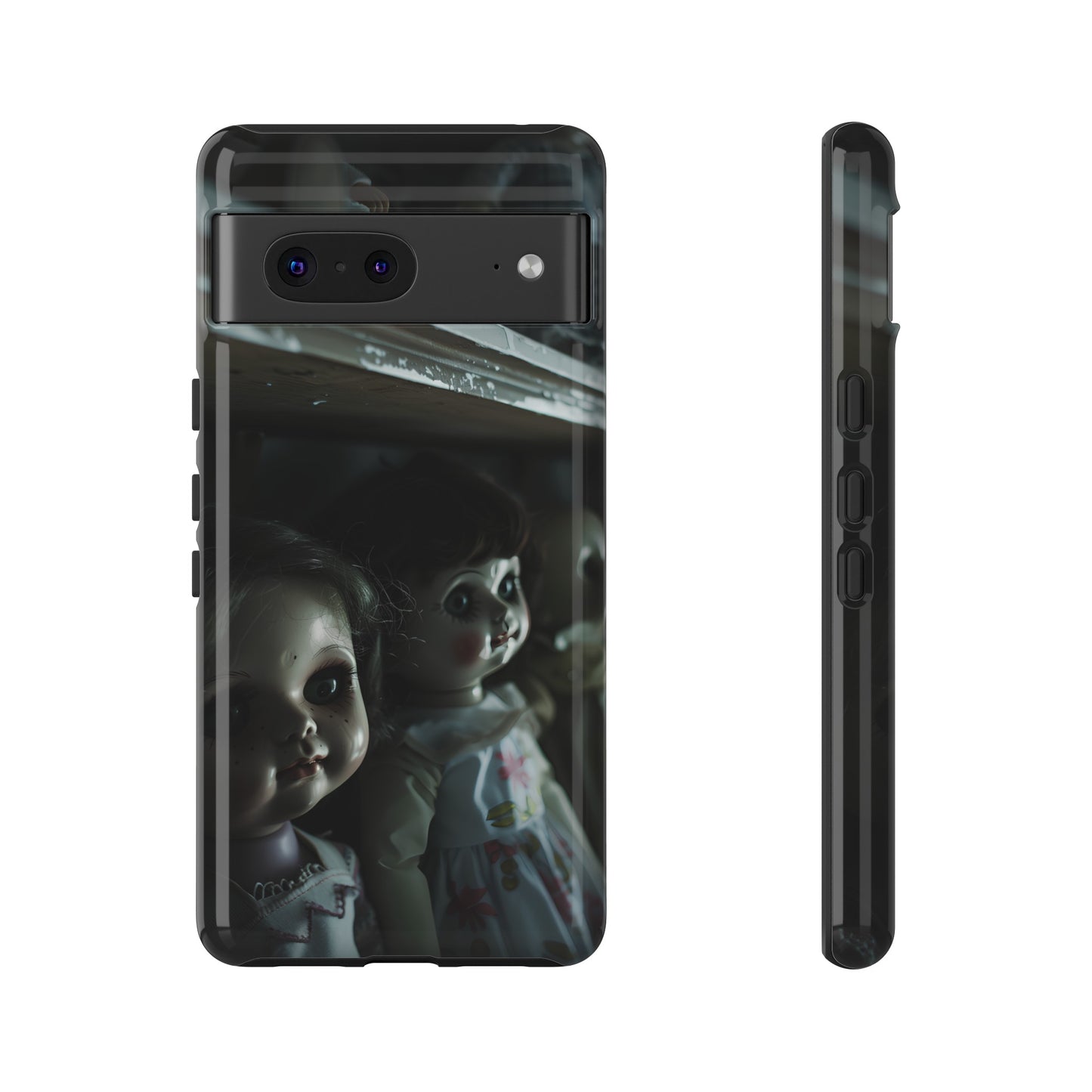 Creepy Dolls Phone Case – Eerie Vintage Doll Design for iPhone, Samsung Galaxy, and Google Pixel Devices