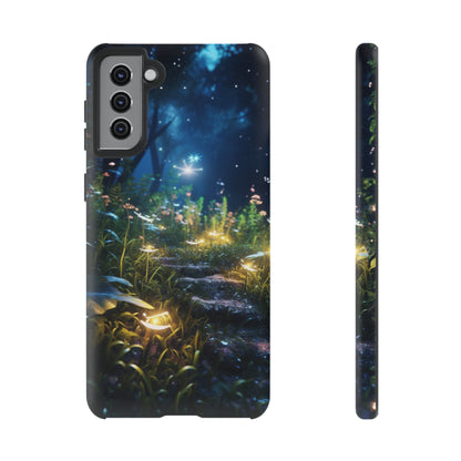 Fireflies in the Forest Tough Phone Case – Enchanting Summer Night Design for iPhone, Samsung Galaxy, and Google Pixel Devices