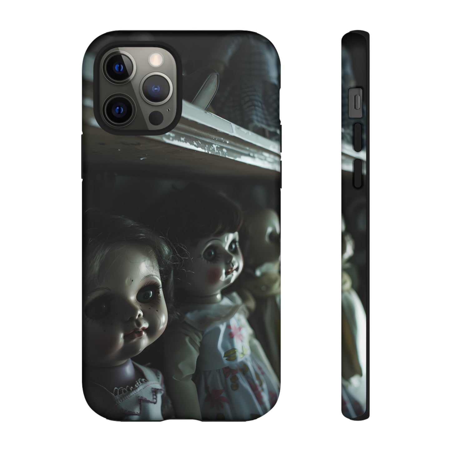 Creepy Dolls Phone Case – Eerie Vintage Doll Design for iPhone, Samsung Galaxy, and Google Pixel Devices