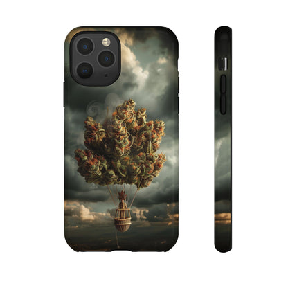 Cannabis Balloon Adventure Phone Case - For iPhone, Samsung Galaxy, and Google Pixel Devices