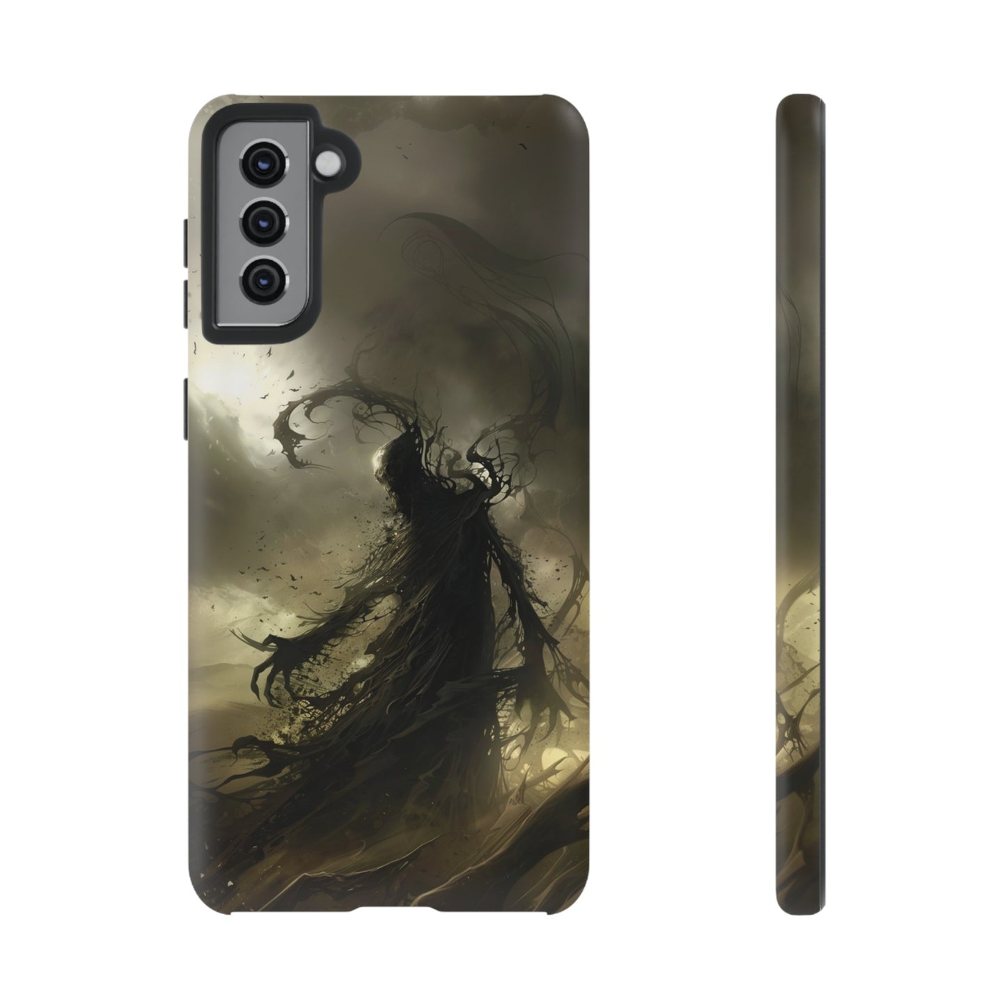 Dark Spirit Phone Case – Grim Reaper Haunting Design for iPhone, Samsung Galaxy, and Google Pixel Devices