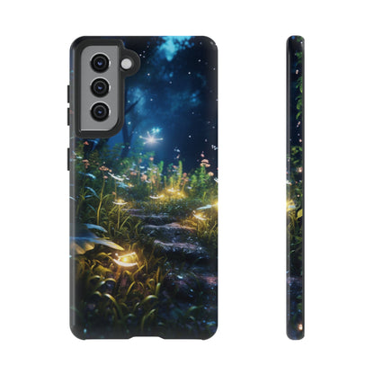 Fireflies in the Forest Tough Phone Case – Enchanting Summer Night Design for iPhone, Samsung Galaxy, and Google Pixel Devices