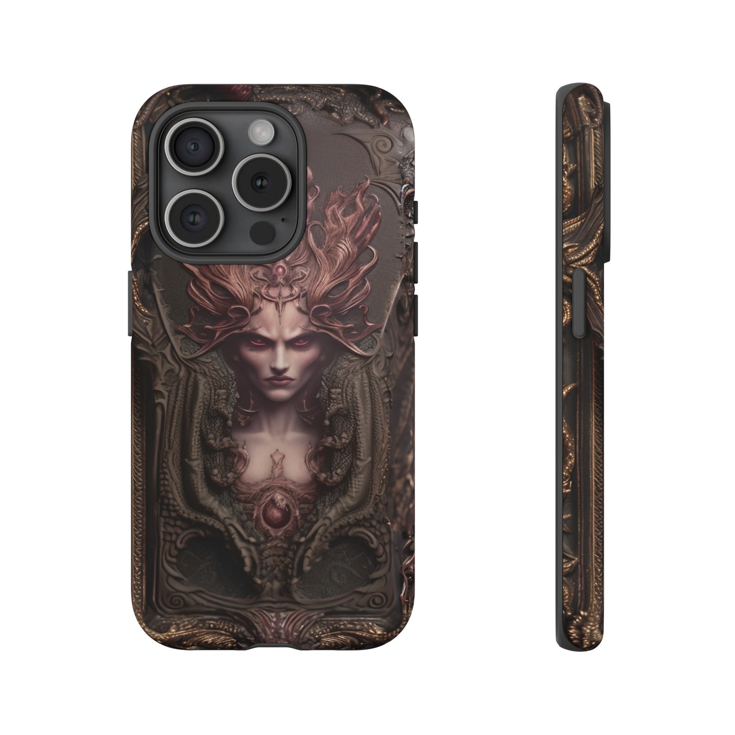 Dark Lilith Phone Case – Horned Hell Horror Design for iPhone, Samsung Galaxy, and Google Pixel Devices