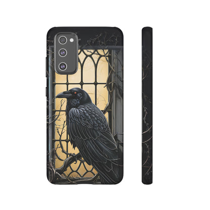 The Raven Phone Case – Edgar Allan Poe Inspired Gothic Design for iPhone, Samsung Galaxy, and Google Pixel Devices