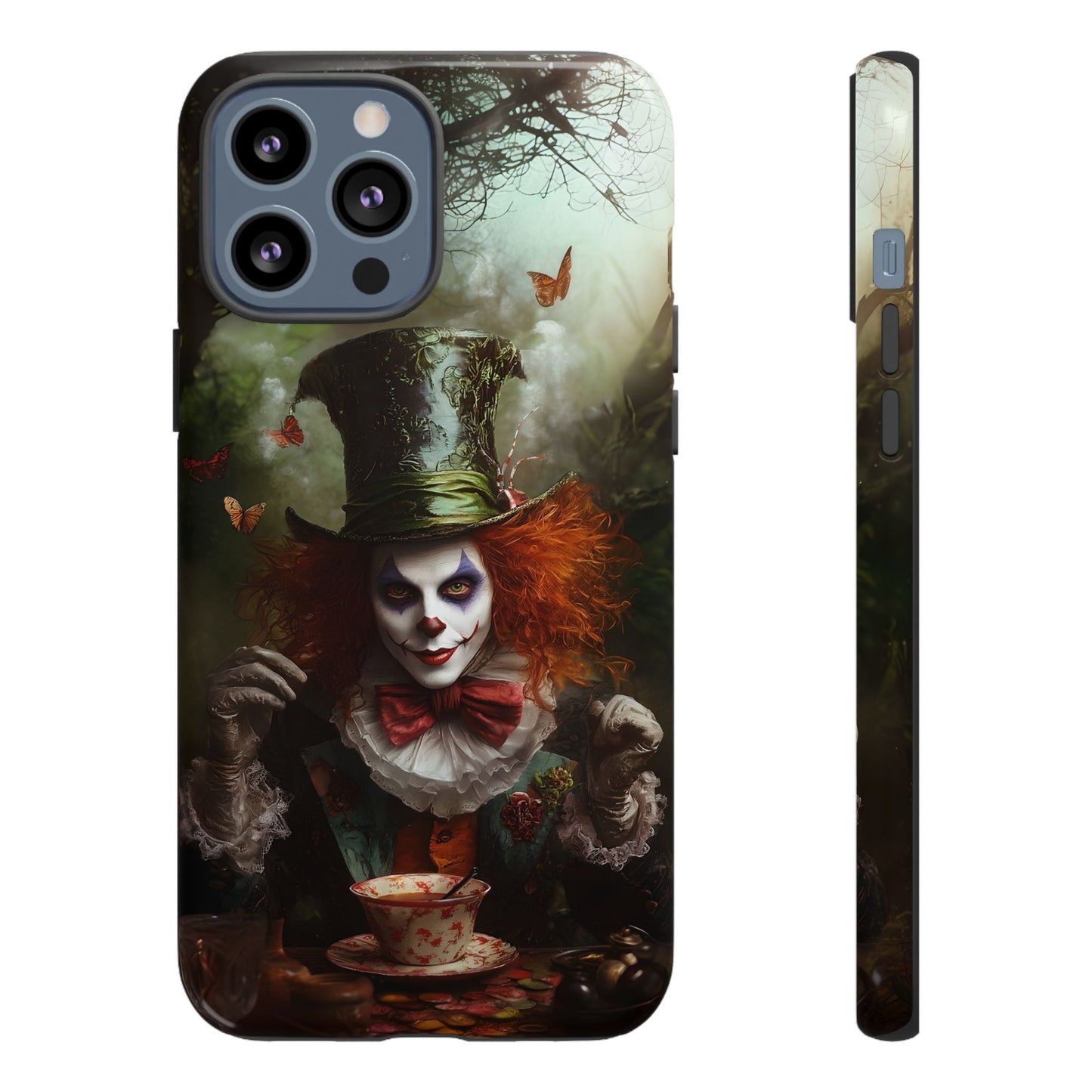 Mad Hatter Gothic Fantasy Phone Case - Dark Wonderland Design for iPhone, Samsung Galaxy, and Google Pixel Devices