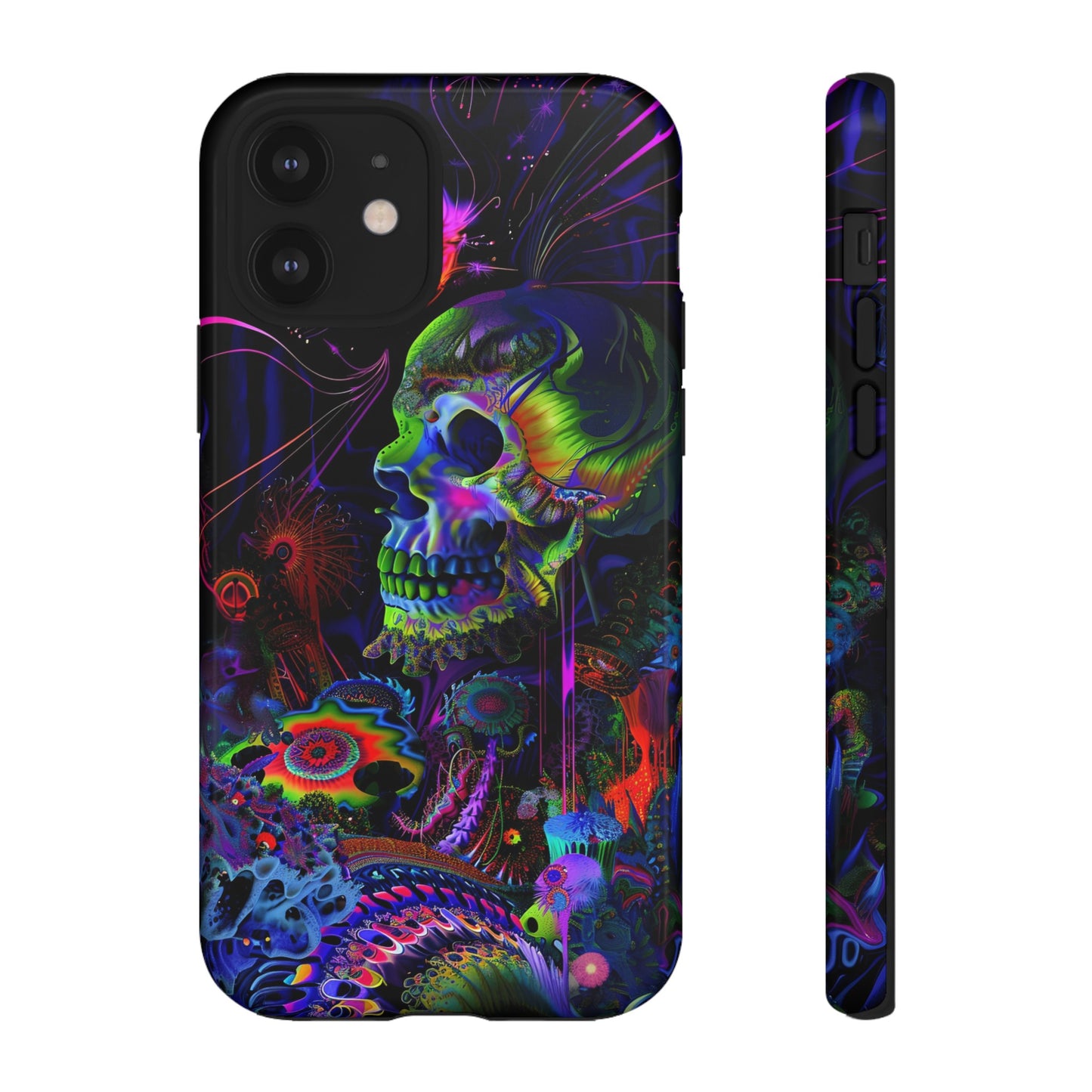 Psychedelic Skull Phone Case – Vibrant Pastel Design for iPhone, Samsung Galaxy, and Google Pixel Devices