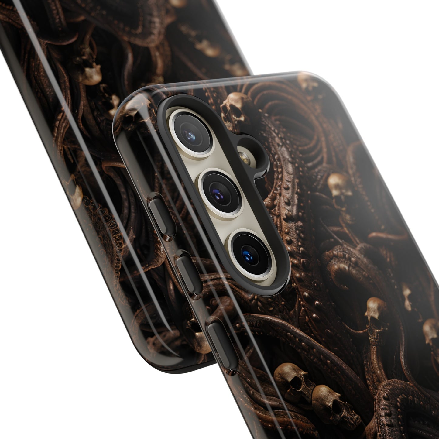 Skulls and Tentacles Phone Case – Lovecraftian Horror Design for iPhone, Samsung Galaxy, and Google Pixel Devices