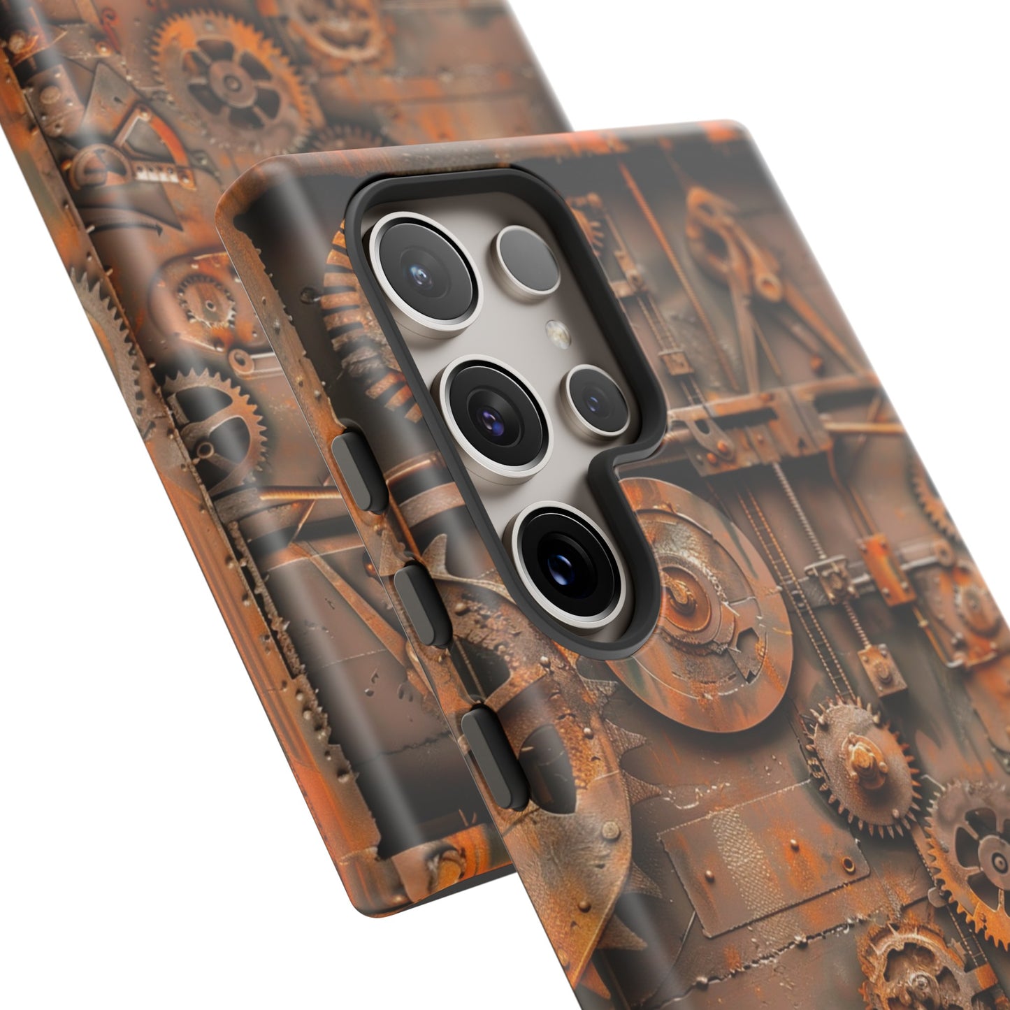 Rusted Steampunk Gearworks Phone Case for iPhone, Samsung Galaxy, and Google Pixel Devices