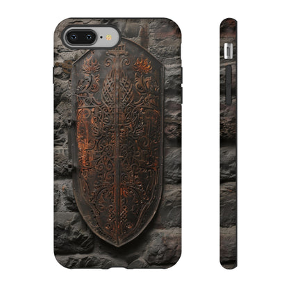 Medieval Shield Phone Case - Ornate Ancient Armor Design for iPhone and Samsung Galaxy Devices