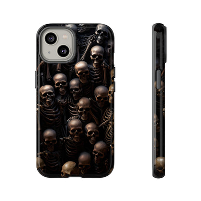 Skeletal Grave Phone Case – Halloween Horror Skeleton Design for iPhone, Samsung Galaxy, and Google Pixel Devices