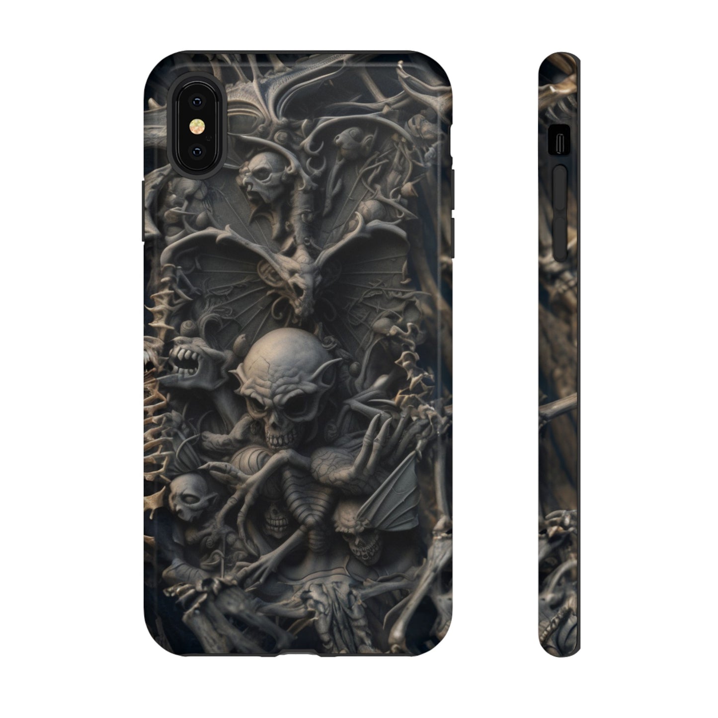 Those Who Dwell Below #1 Phone Case – Intricate Gothic Skeleton Design for iPhone, Samsung Galaxy, Google Pixel Devices