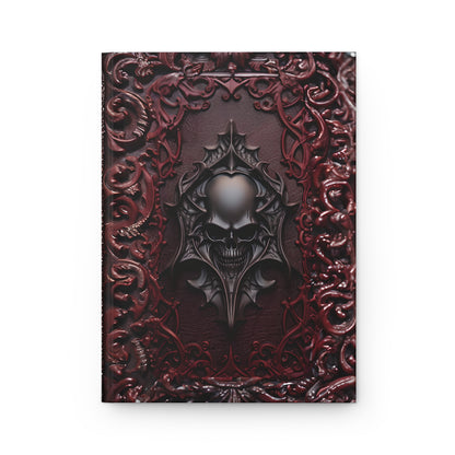 Vampiric Journal Hardcover Notebook – Gothic Skull Design for Dark Fantasy Enthusiasts