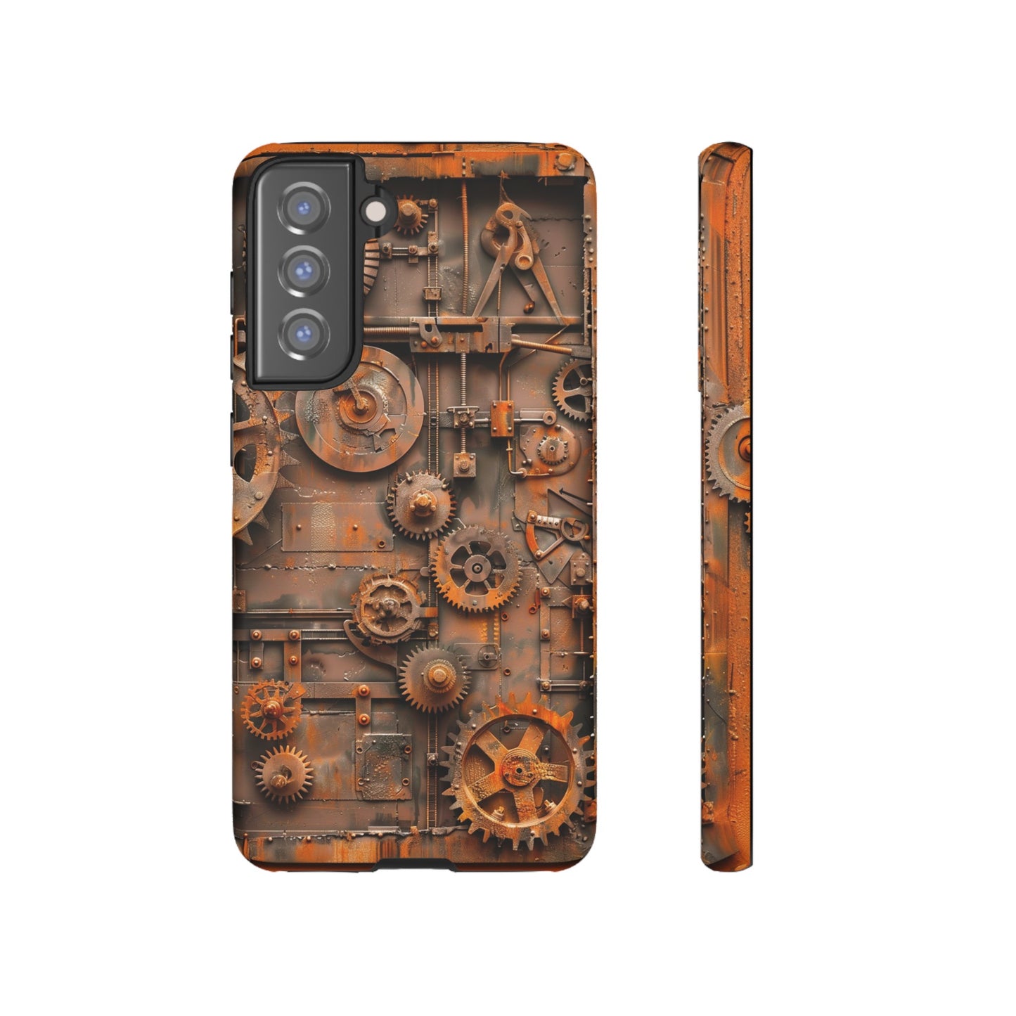 Rusted Steampunk Gearworks Phone Case for iPhone, Samsung Galaxy, and Google Pixel Devices