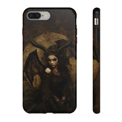 Demon Lilith Gothic Phone Case for iPhone, Samsung Galaxy, Google Pixel - Dark Fantasy Art