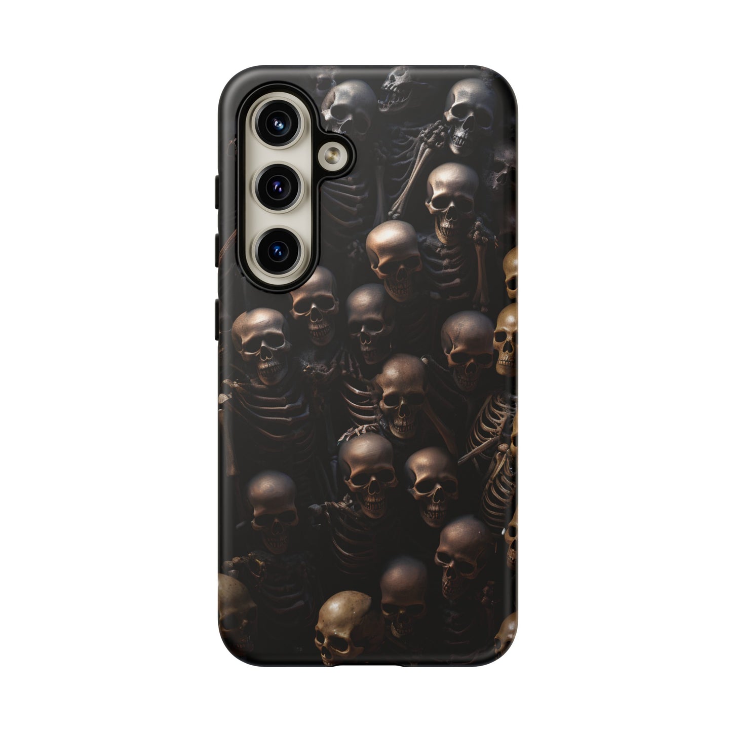 Skeletal Grave Phone Case – Halloween Horror Skeleton Design for iPhone, Samsung Galaxy, and Google Pixel Devices