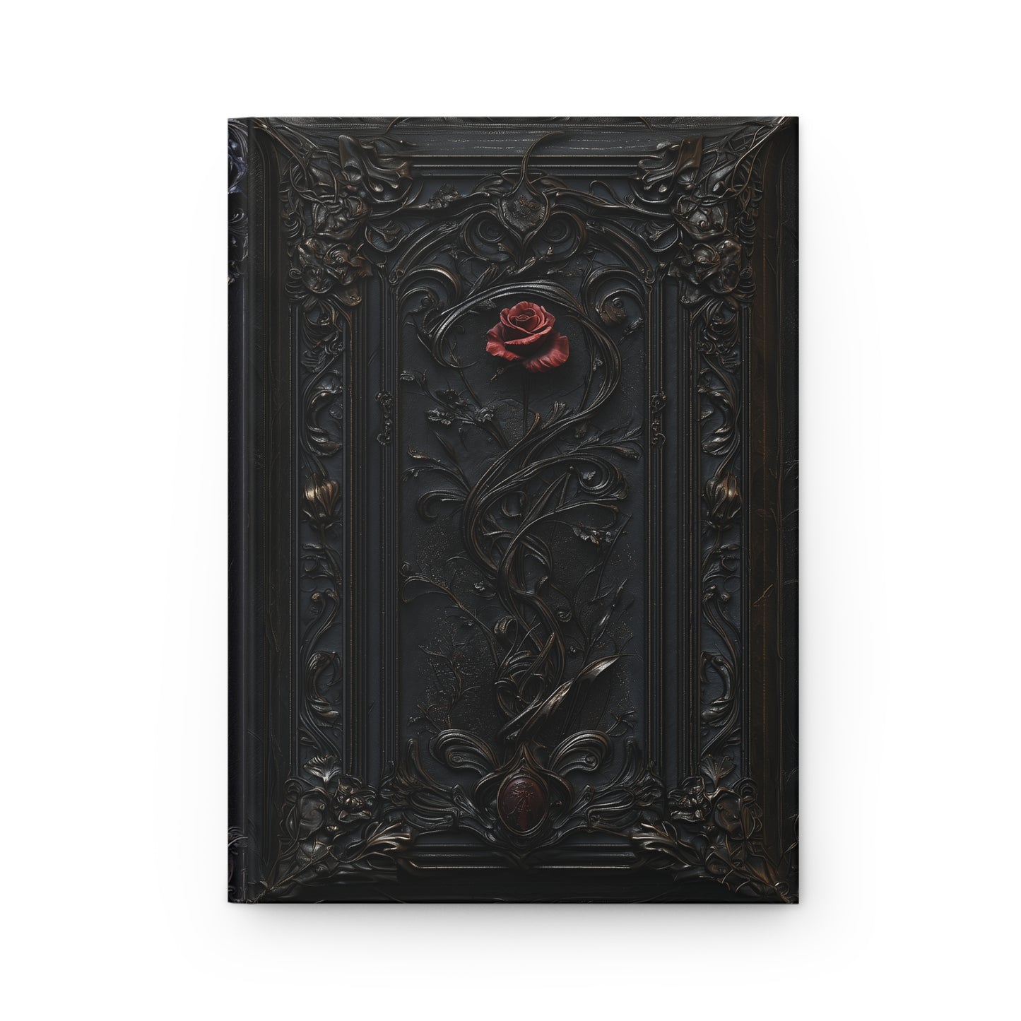 Vintage Gothic Rose Journal - Dark Romantic Notebook for Writing & Sketching