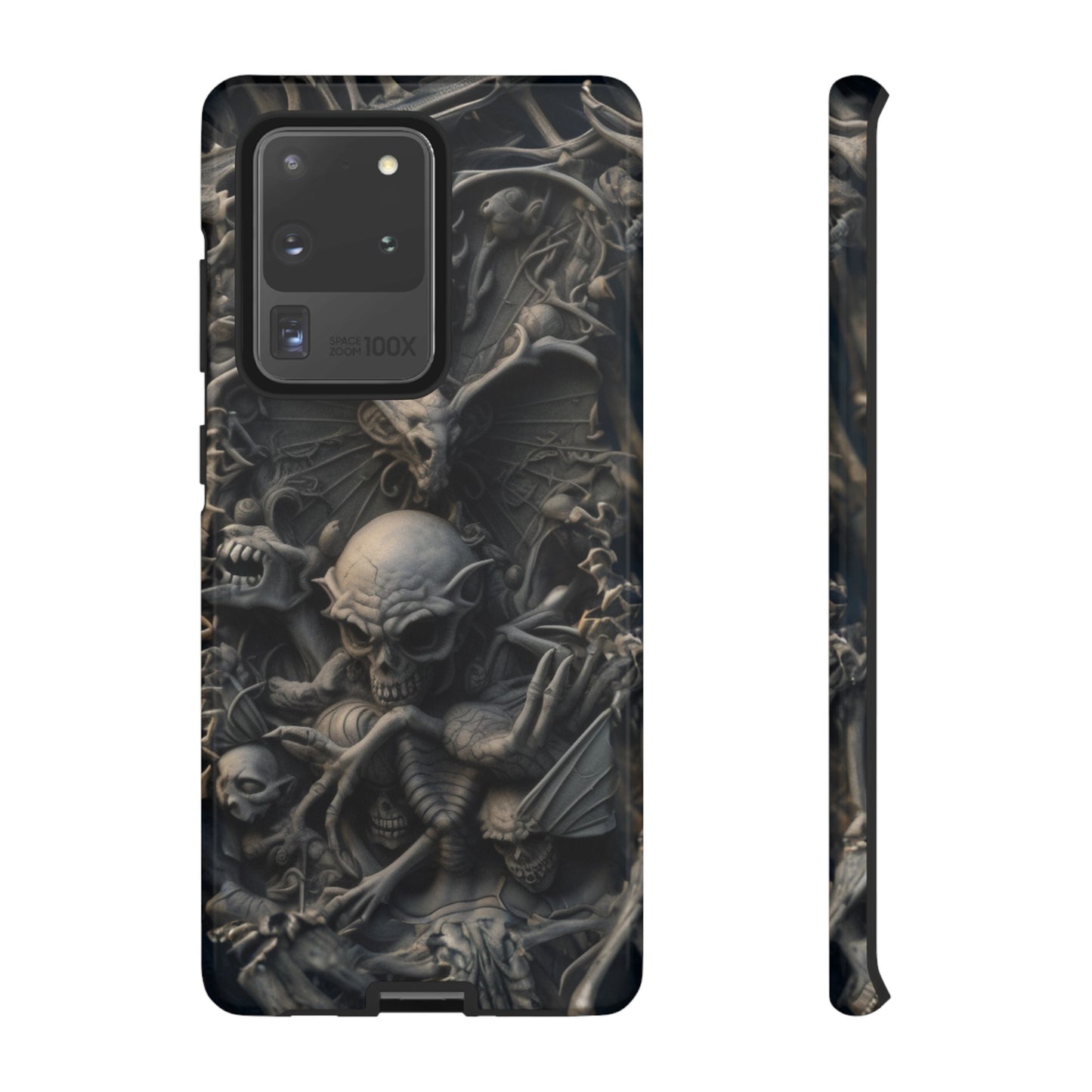 Those Who Dwell Below #1 Phone Case – Intricate Gothic Skeleton Design for iPhone, Samsung Galaxy, Google Pixel Devices