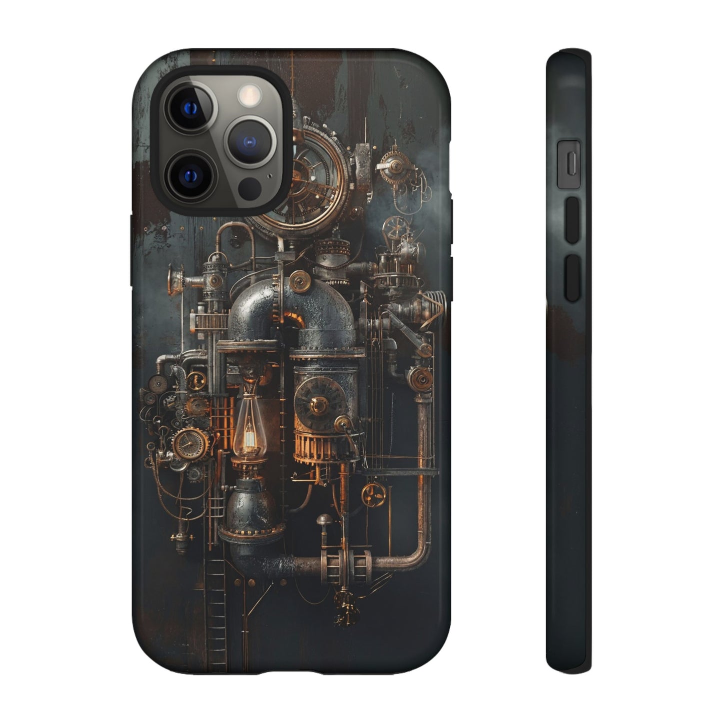 Steampunk Machine #2 Phone Case - Intricate Industrial Design for iPhone, Samsung Galaxy, Google Pixel Devices, Victorian Design Gears