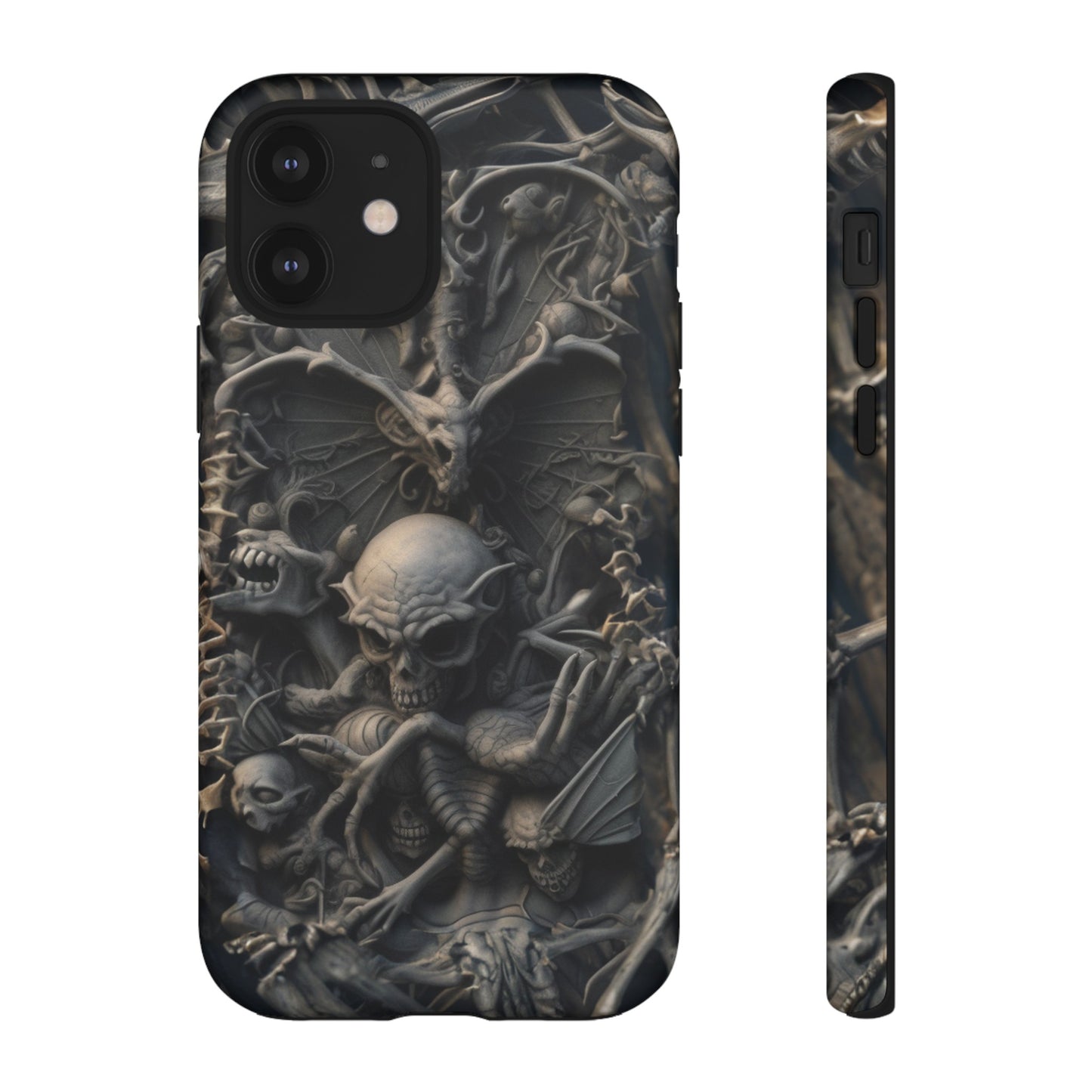 Those Who Dwell Below #1 Phone Case – Intricate Gothic Skeleton Design for iPhone, Samsung Galaxy, Google Pixel Devices