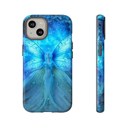 Blue Cosmic Fairy Phone Case – Enchanting Fae Design for iPhone, Samsung Galaxy, and Google Pixel Devices