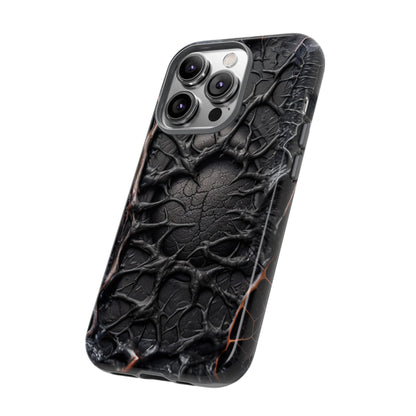 Black Veins Tough Phone Case – Lovecraftian Horror Design for iPhone, Samsung Galaxy, and Google Pixel Devices