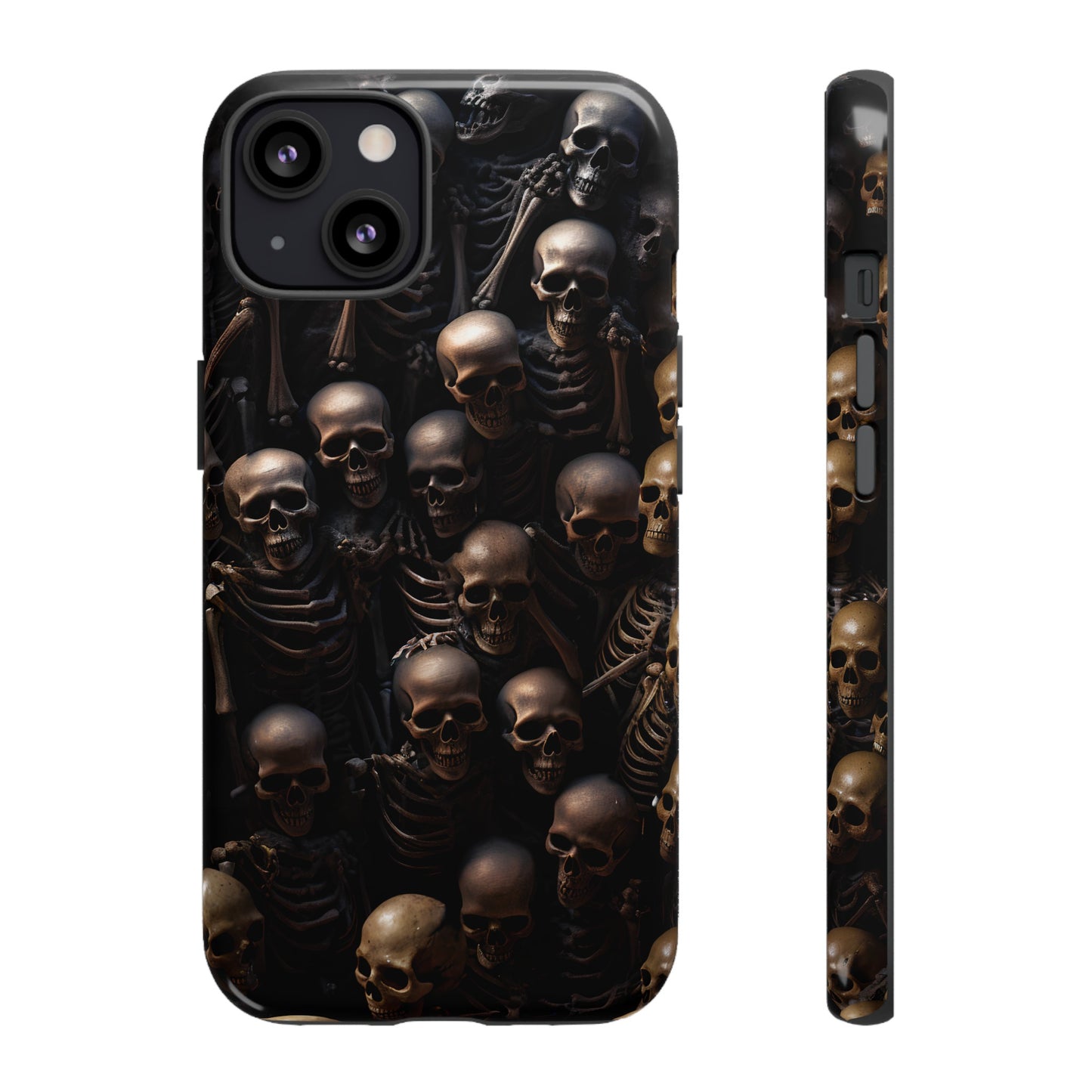 Skeletal Grave Phone Case – Halloween Horror Skeleton Design for iPhone, Samsung Galaxy, and Google Pixel Devices