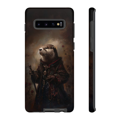 Noble Otter King Phone Case - Vintage Gothic Animal Art Design for iPhone, Samsung Galaxy, and Google Pixel Devices