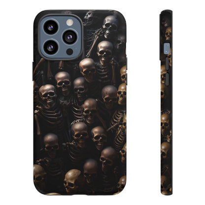 Skeletal Grave Phone Case – Halloween Horror Skeleton Design for iPhone, Samsung Galaxy, and Google Pixel Devices