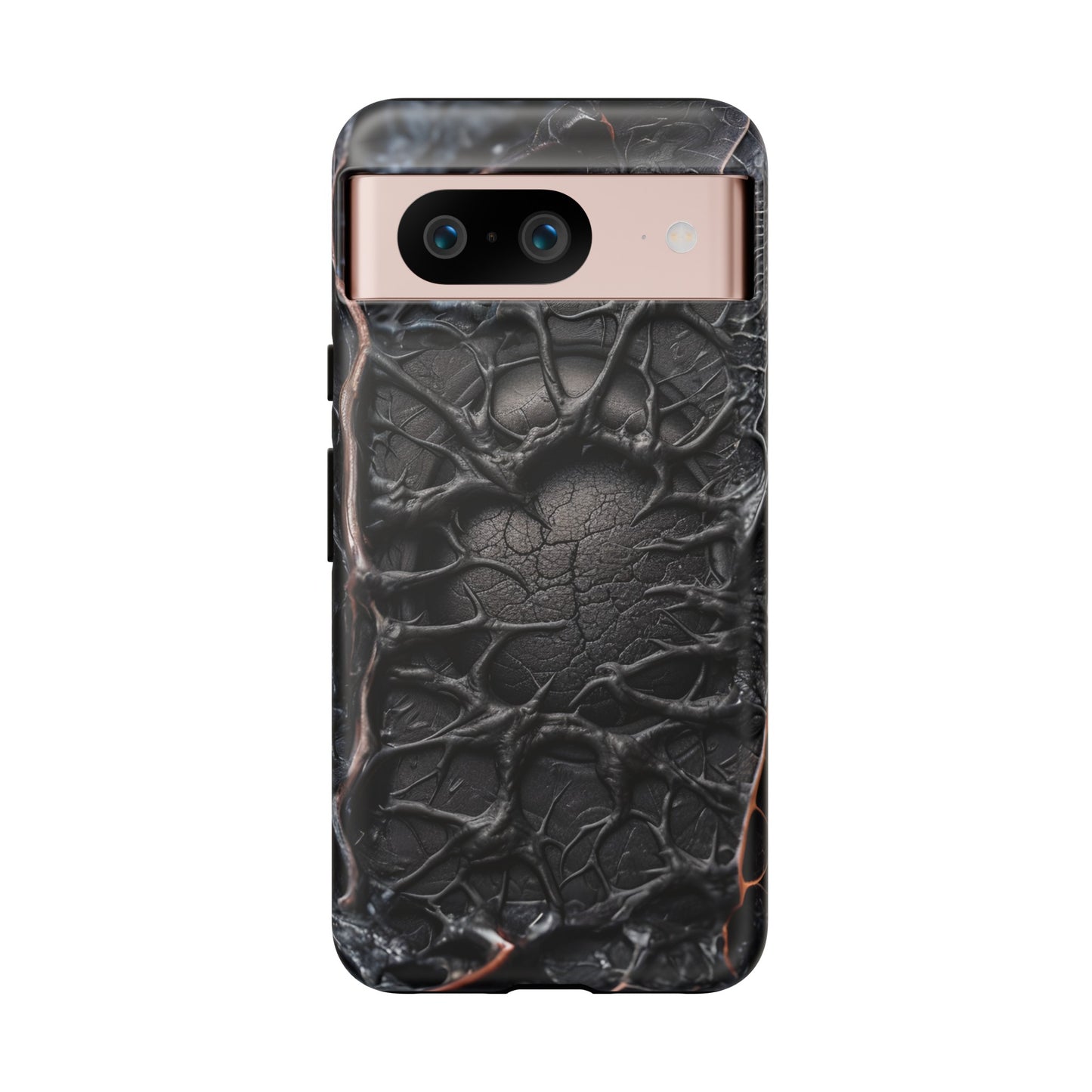 Black Veins Tough Phone Case – Lovecraftian Horror Design for iPhone, Samsung Galaxy, and Google Pixel Devices