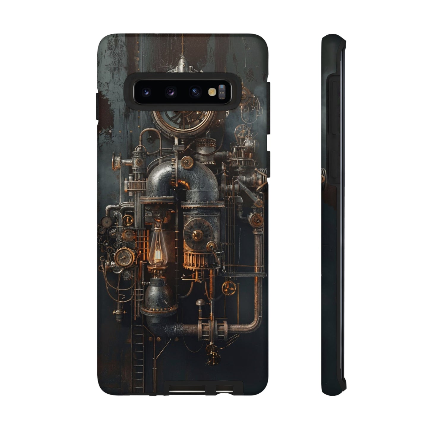 Steampunk Machine #2 Phone Case - Intricate Industrial Design for iPhone, Samsung Galaxy, Google Pixel Devices, Victorian Design Gears