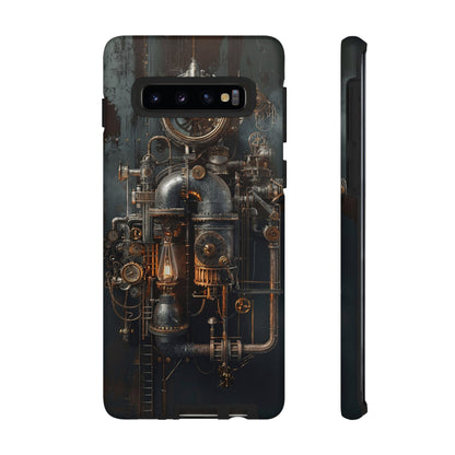 Steampunk Machine #2 Phone Case - Intricate Industrial Design for iPhone, Samsung Galaxy, Google Pixel Devices, Victorian Design Gears