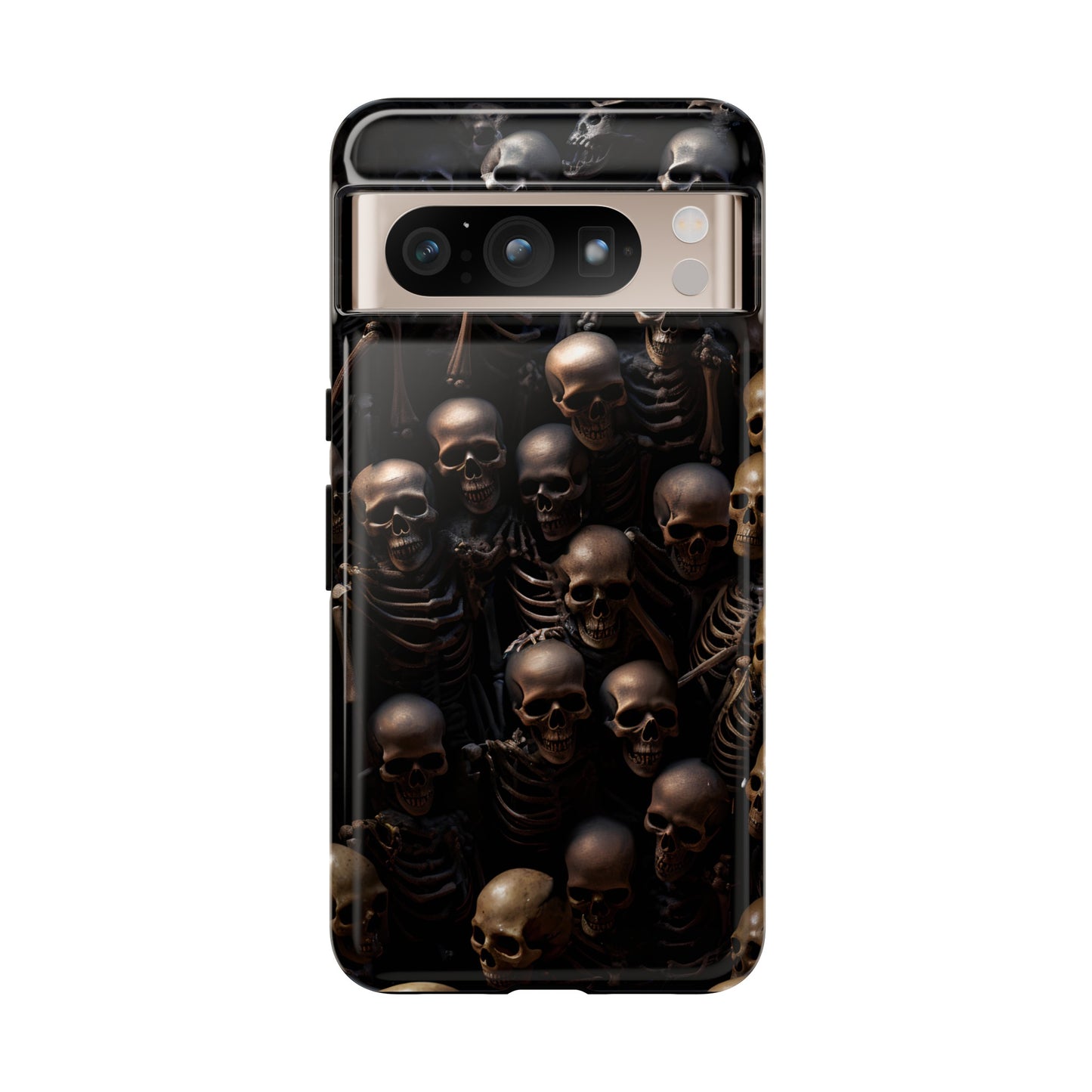 Skeletal Grave Phone Case – Halloween Horror Skeleton Design for iPhone, Samsung Galaxy, and Google Pixel Devices