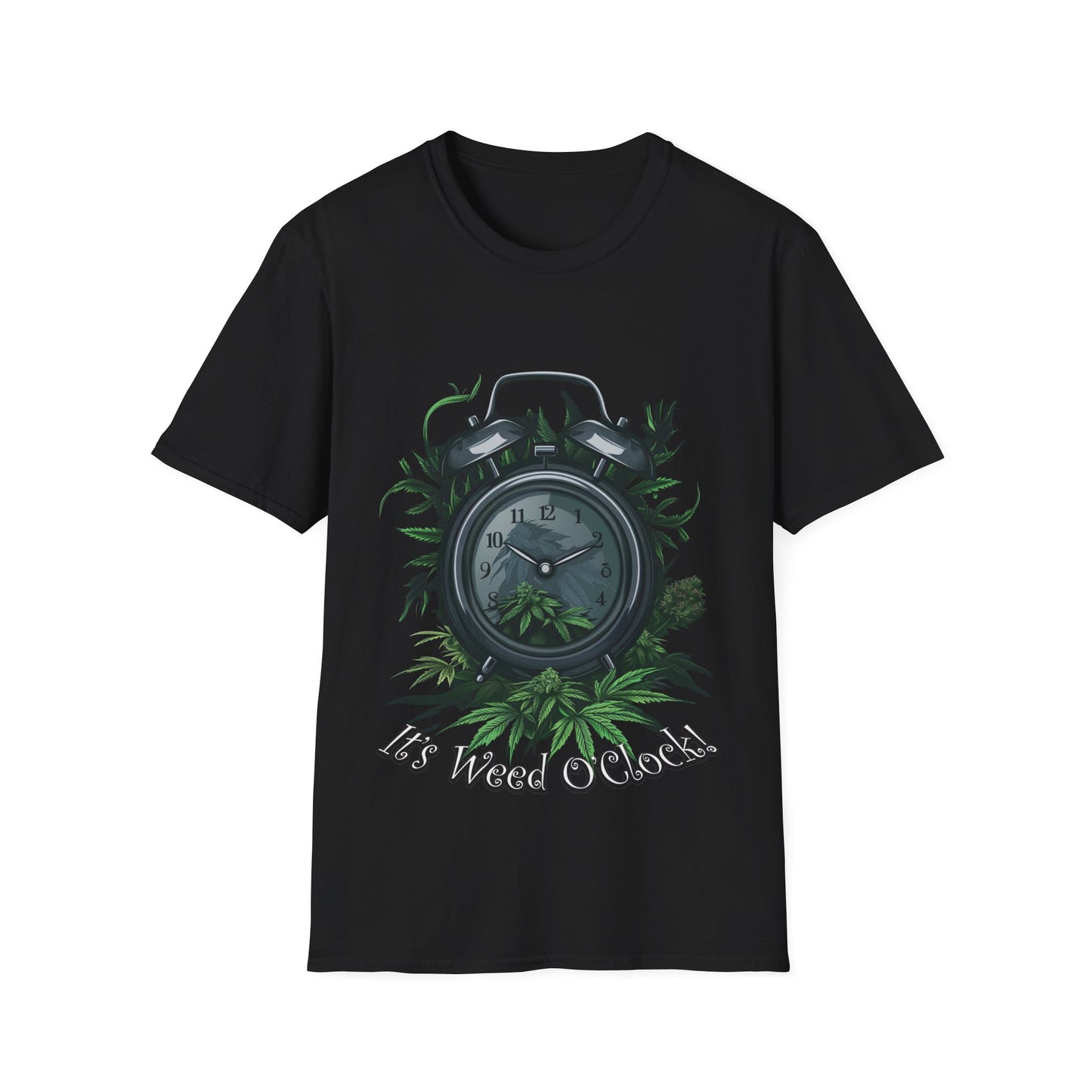 It's Weed O'Clock T-Shirt – Fun Cannabis Clock Design for 420 Enthusiasts