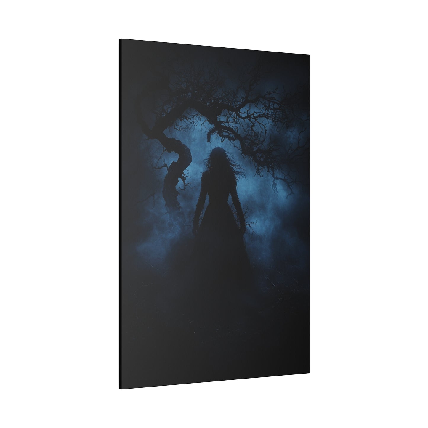 Haunting Silhouette - Dark Art Canvas Print - Mystical Gothic Home Decor