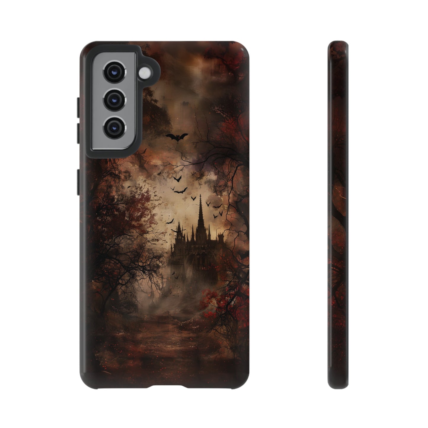 Gothic Castle Phone Case - Spooky Halloween Design for iPhone, Samsung Galaxy, Google Pixel Devices