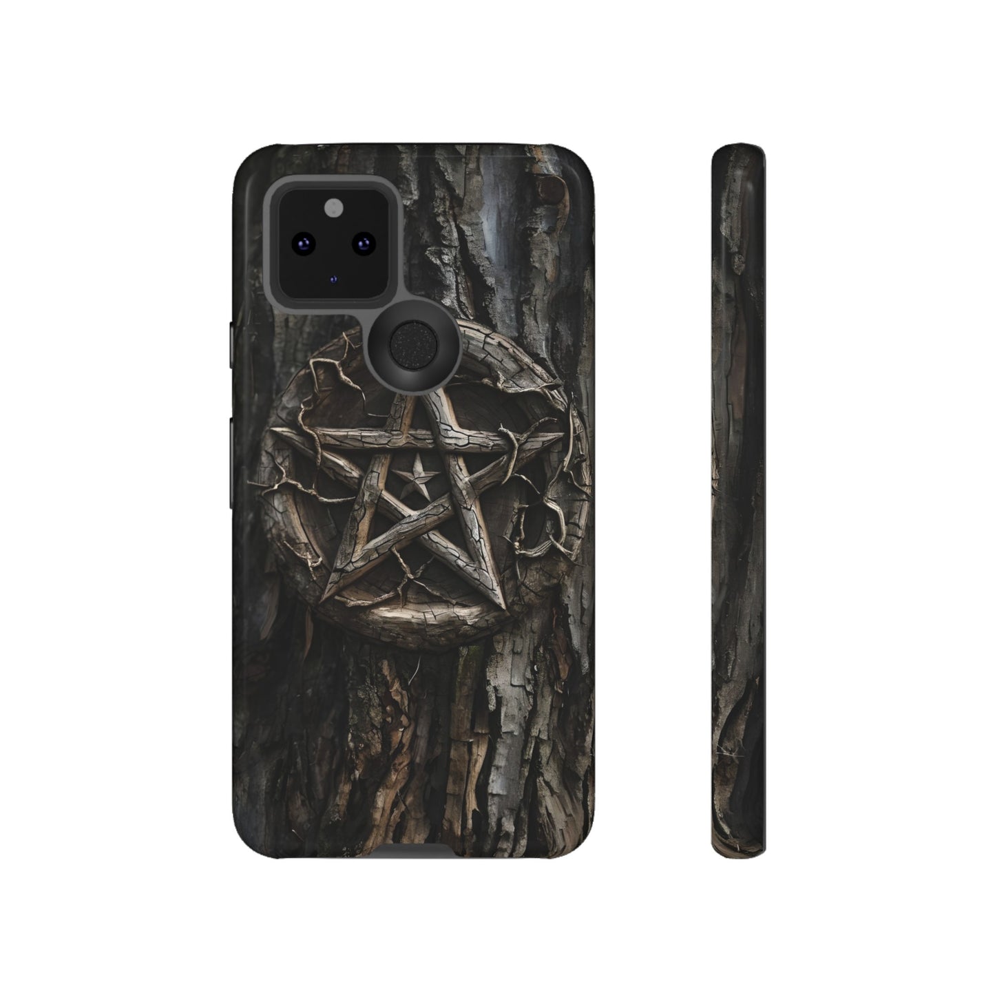 Pentacle Tree Phone Case – Wiccan Nature Magic Design for iPhone, Samsung Galaxy, and Google Pixel Devices