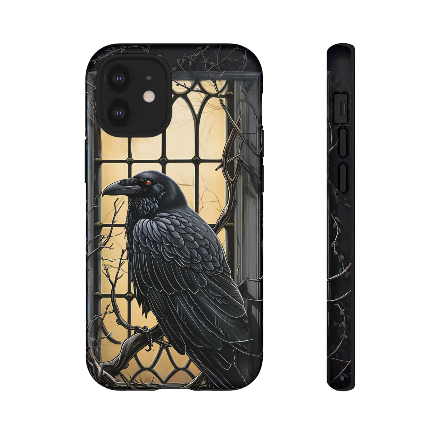 The Raven Phone Case – Edgar Allan Poe Inspired Gothic Design for iPhone, Samsung Galaxy, and Google Pixel Devices