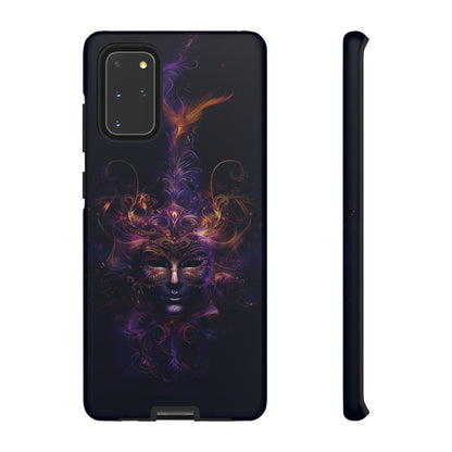 Elegant Masquerade Mask Phone Case for iPhone, Samsung Galaxy, and Google Pixel Devices - Mystical Design