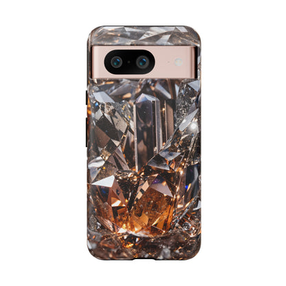 Crystalline Phone Case – Healing Crystal Quartz Design for iPhone, Samsung Galaxy, and Google Pixel Devices