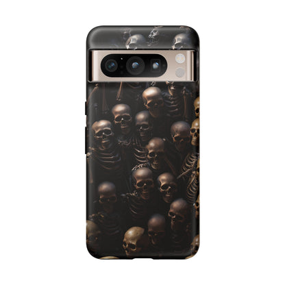 Skeletal Grave Phone Case – Halloween Horror Skeleton Design for iPhone, Samsung Galaxy, and Google Pixel Devices