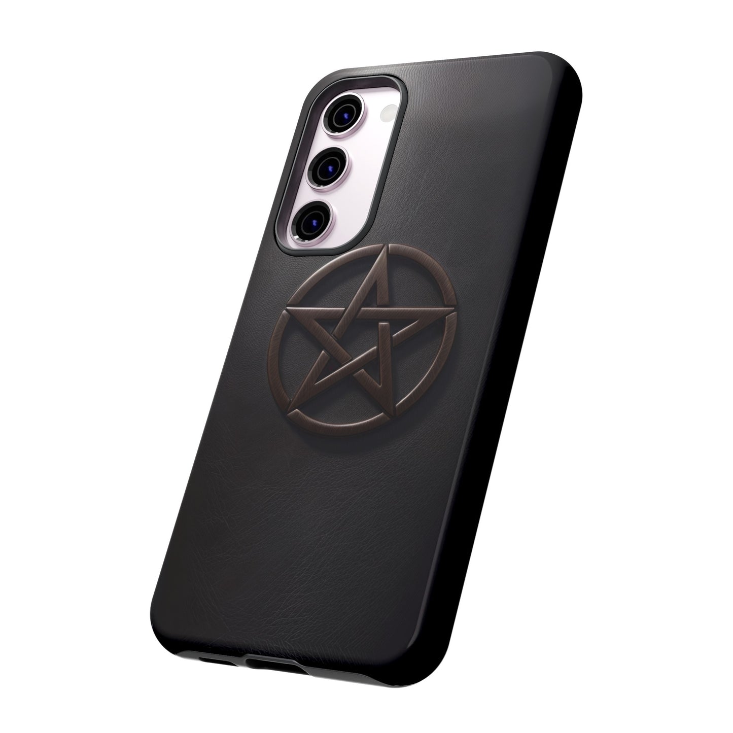 Simple Pentacle Tough Phone Case – Witchcraft Pentagram Design for iPhone, Samsung Galaxy, and Google Pixel Devices