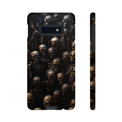 Skeletal Grave Phone Case – Halloween Horror Skeleton Design for iPhone, Samsung Galaxy, and Google Pixel Devices