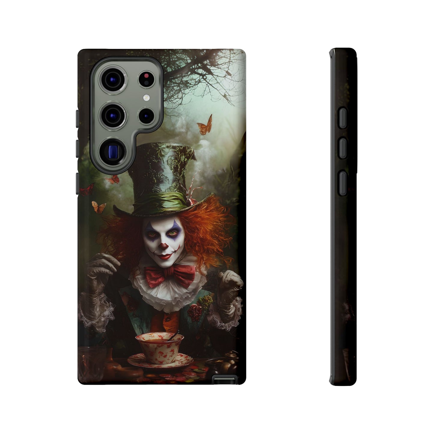 Mad Hatter Gothic Fantasy Phone Case - Dark Wonderland Design for iPhone, Samsung Galaxy, and Google Pixel Devices