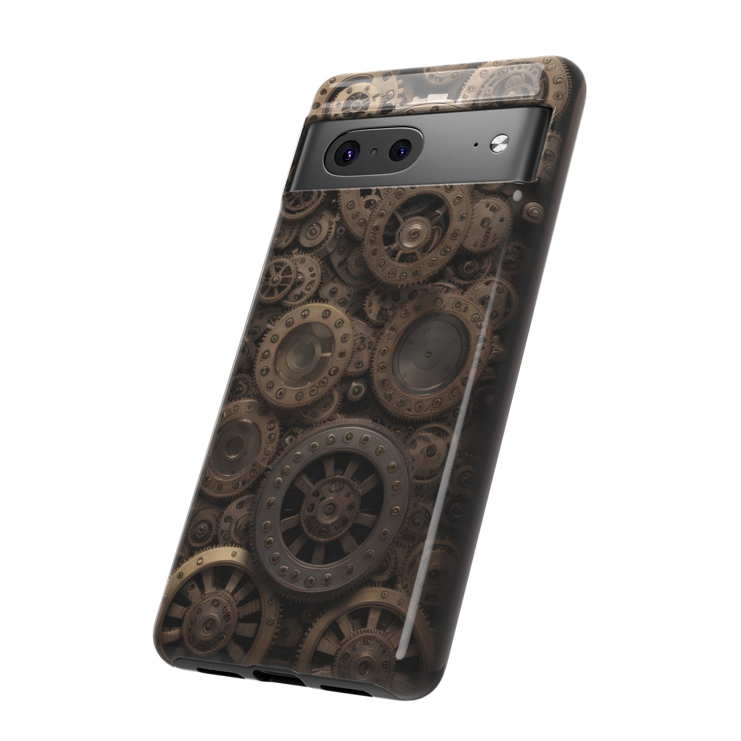 Gearworks 3 Phone Case – Steampunk Victorian Design with Gears and Clockwork for iPhone, Samsung Galaxy, and Google Pixel Devices